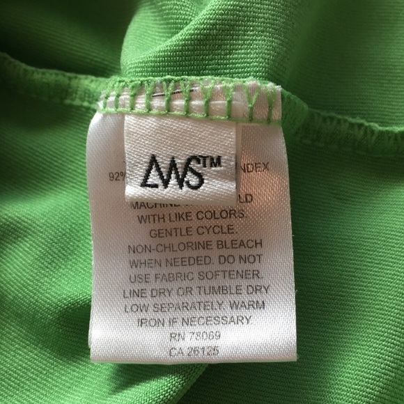 𝅺ASHWORTH Sleeveless Performance Top Bright Green Size Medium - Picture 7 of 7
